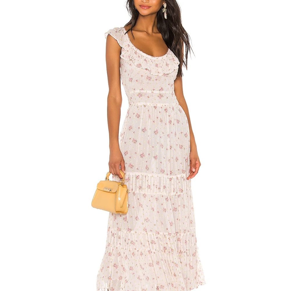 Joanne Dress in French Cream Size 4 Loveshackfancy